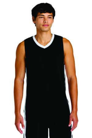 Sport Tek ST-900 Rival Reversible Basketball Black & White Jersey