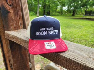That is a Big Boom Baby red white and Blue Hat